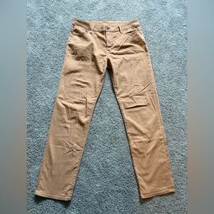 American Eagle Flex Slim Straight Brown Khaki Tan Pants Jeans Mens Size 33